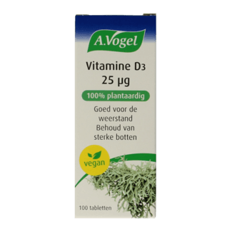 A.Vogel Vitamine D3 plantaardig 25 µg 100 tabletten