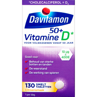 Davitamon Vitamine D3 vanaf 50 jaar 10 µg 130 tabletten