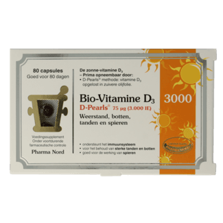 Pharma Nord Bio-Vitamine D3 (D-Pearls) 75 µg 80 capsules