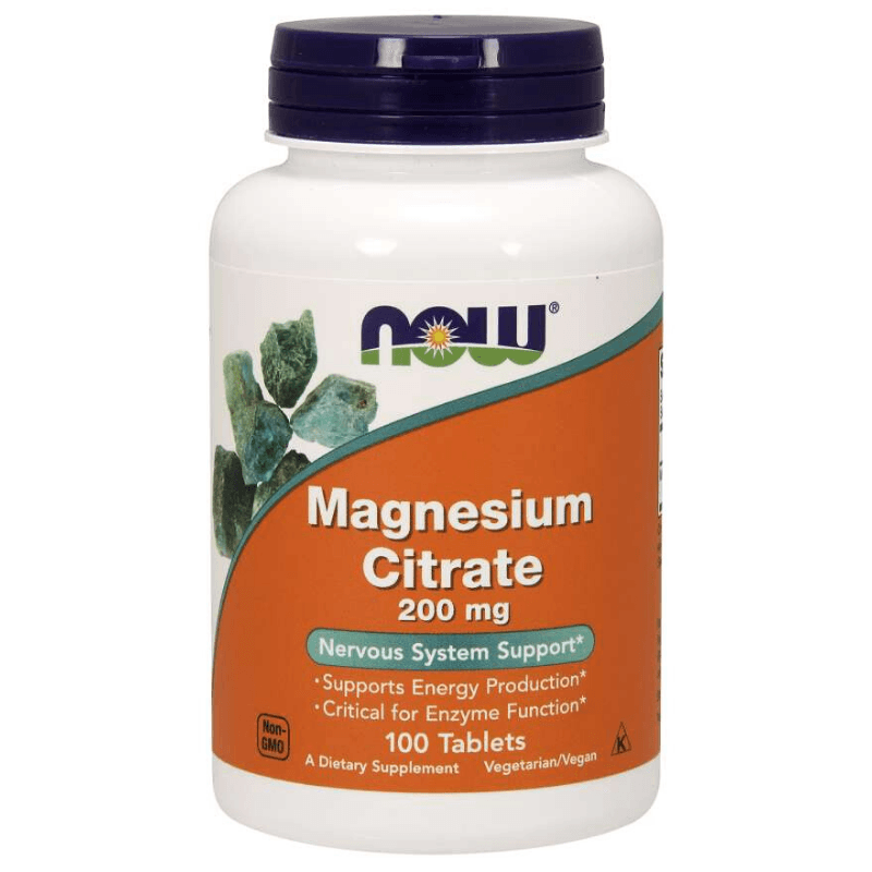 NOW Foods Magnesium Citrate 200 mg 100 tabletten