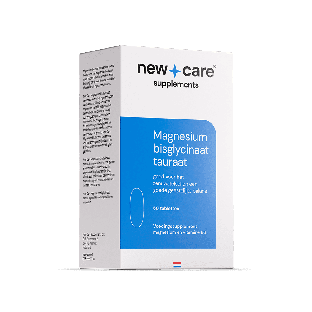 New Care Magnesium Bisglycinaat Tauraat 300 mg 120 tabletten